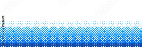 Blue and white pixel pattern. Pixelated 8 bit background. mosaic square shape