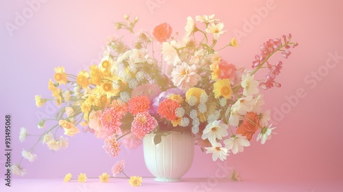 arrangement of fresh flowers in a vase