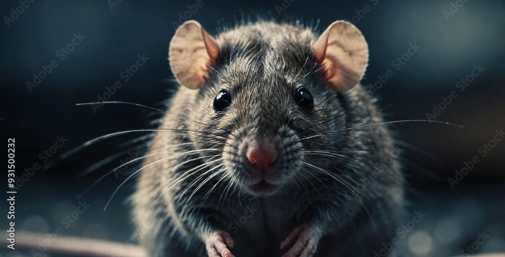 portrait of a gray rat portrait of a gray rat