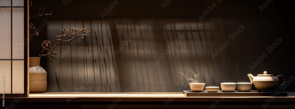 Decorations in an oriental Japanese restaurant. Stock photo Decorations in an oriental Japanese restaurant. Stock photo