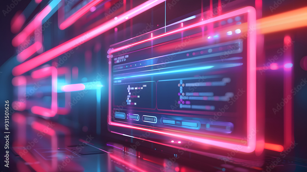 search engine interface with floating holographic search bars search engine interface with floating holographic search bars