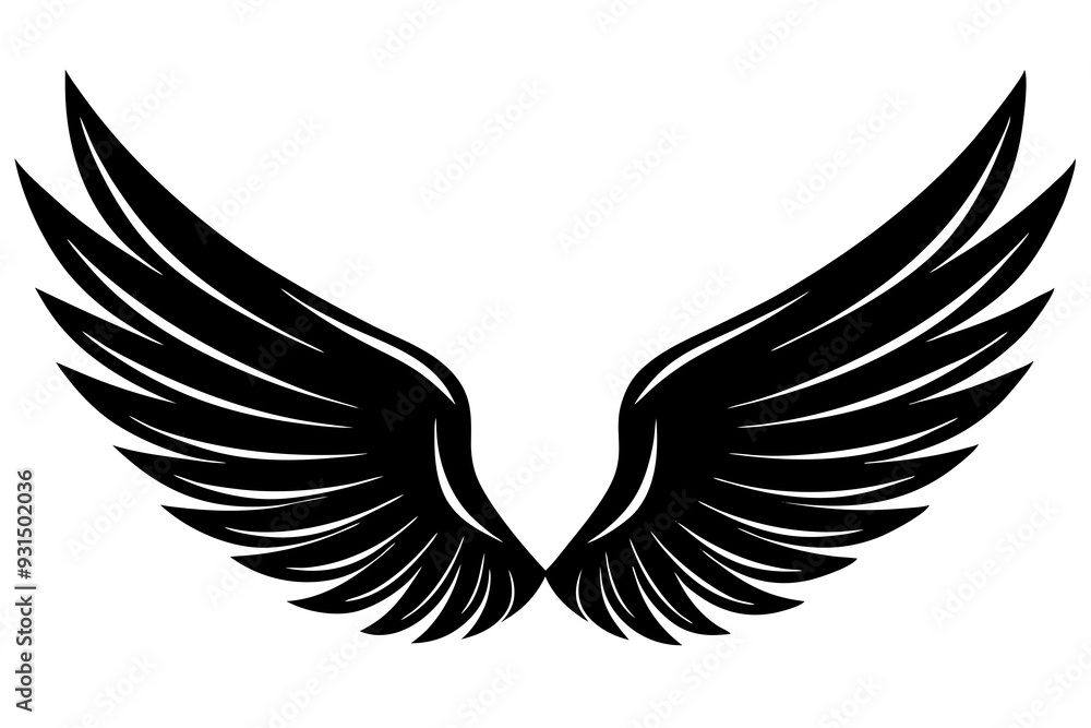 bird wing sketch silhouette vector, Angel wings icon
bird wing sketch silhouette vector, Angel wings icon