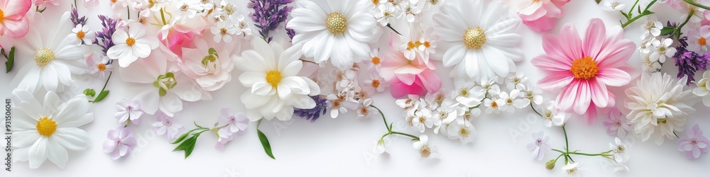 A bouquet of flowers with a white background. The flowers are of various colors and sizes, and they are arranged in a way that creates a sense of harmony and balance. Scene is one of beauty A bouquet of flowers with a white background. The flowers are of various colors and sizes, and they are arranged in a way that creates a sense of harmony and balance. Scene is one of beauty