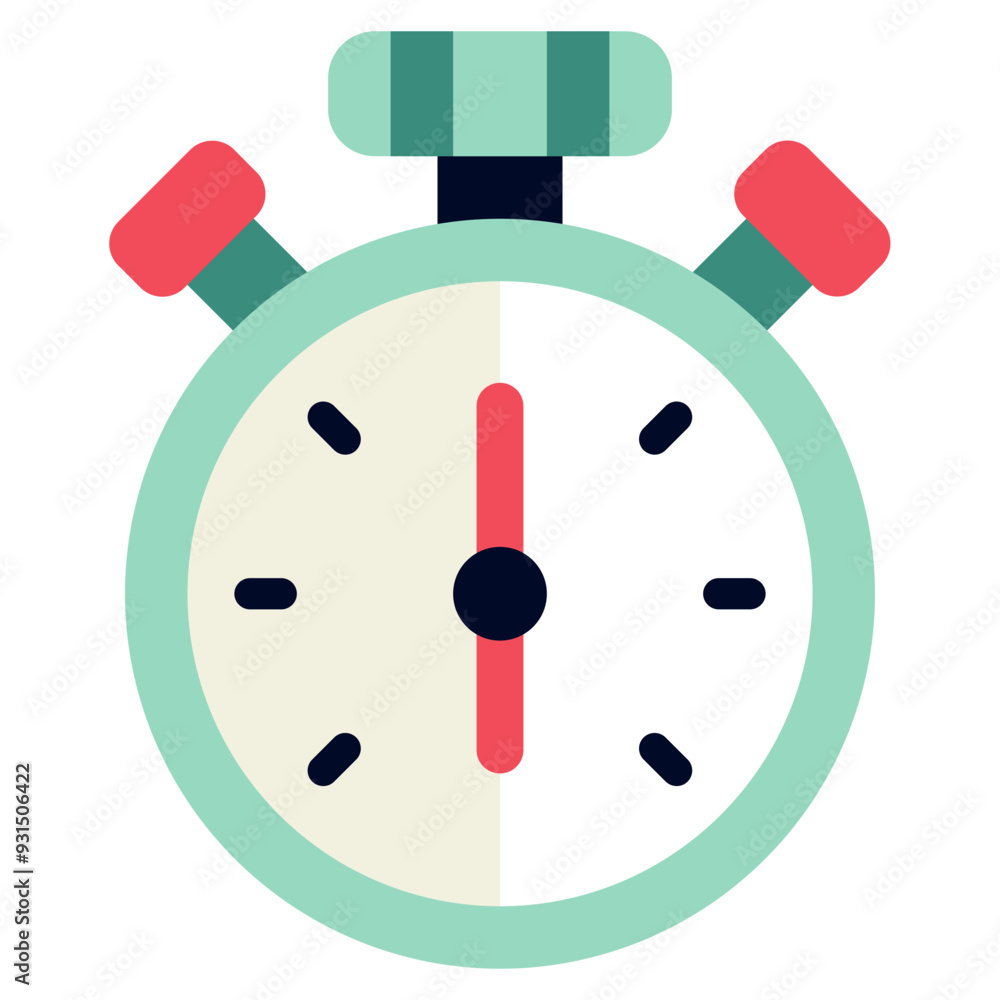 Timer Time and Date icon illustration 