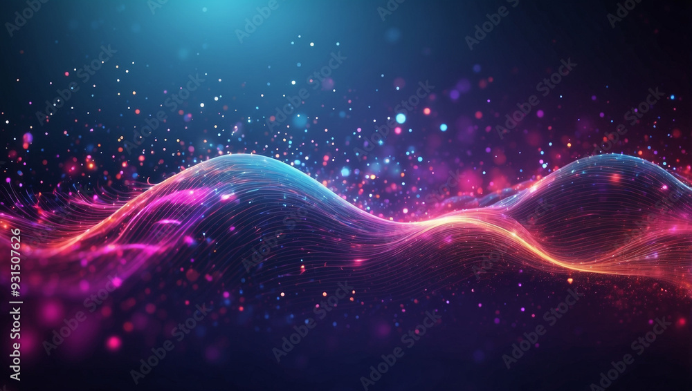 Technology Particle Abstract Background Technology Particle Abstract Background