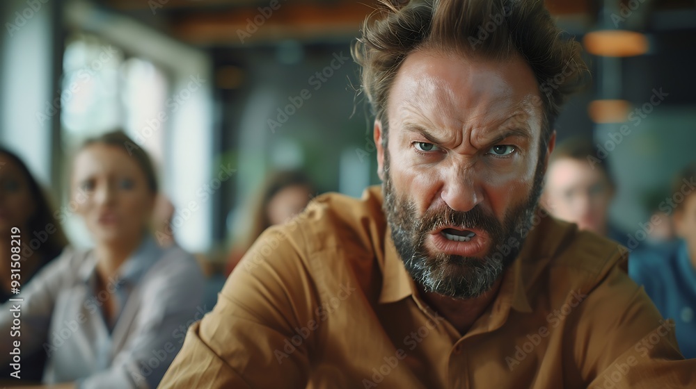 Angry Office Business Meeting Argument People Arguing And Fighting : Generative AI Angry Office Business Meeting Argument People Arguing And Fighting : Generative AI