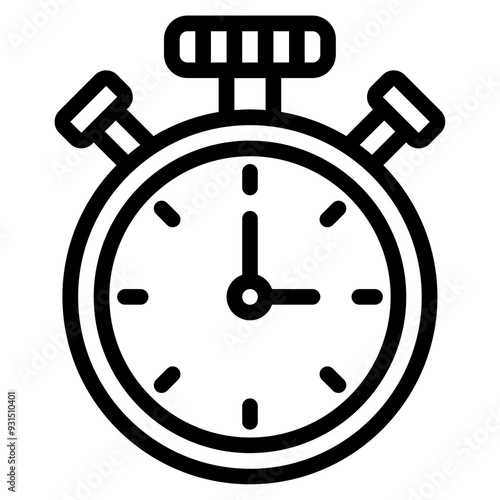 Stopwatch Time and Date icon illustration 