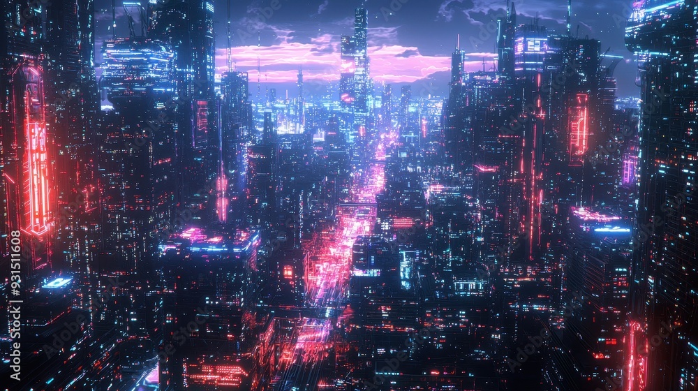 Futuristic cityscape Futuristic cityscape