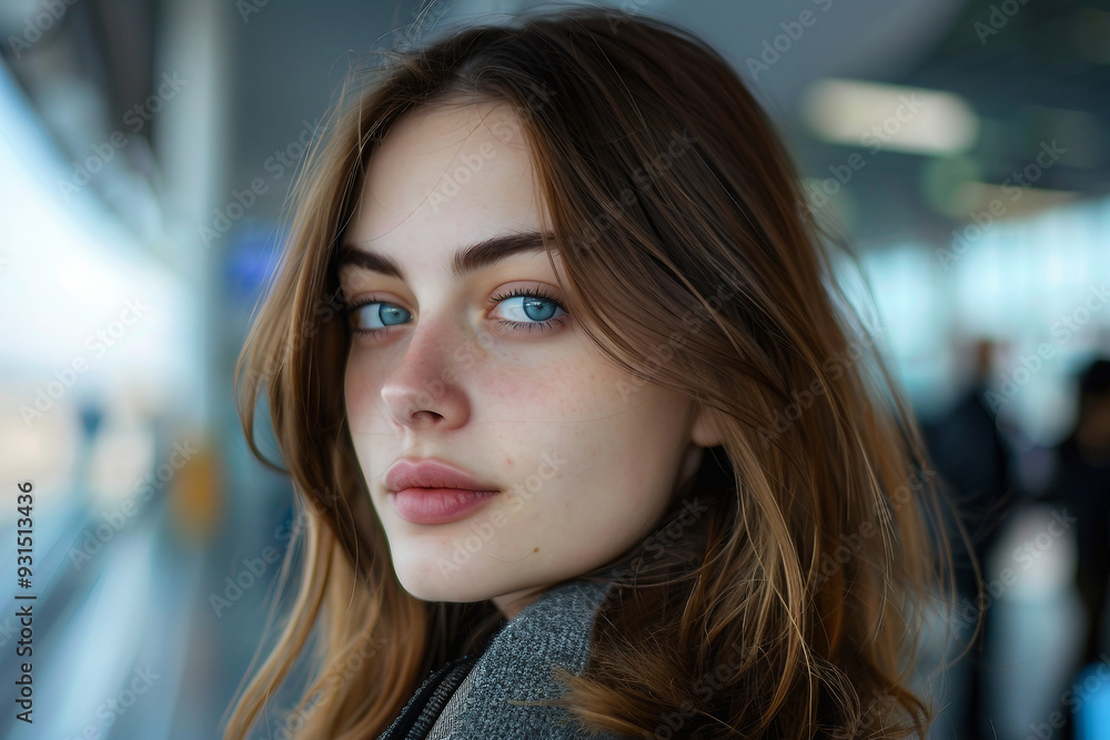 Planning traveling trip person with baggage at airport bus train station, Generative AI photo Planning traveling trip person with baggage at airport bus train station, Generative AI photo