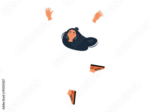 Happy people vector illustration. A cheerful character defines essence happy and successful individuals The happy people metaphor conveys vibrant spirit joyful lifestyle Celebration becomes way life