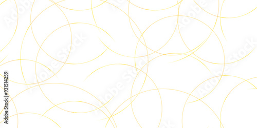 modern minimalist art chaotic scribble golden lines with shadow. Seamless luxury geometric premium golden random line transparent background. geometric design created using digital net web line.