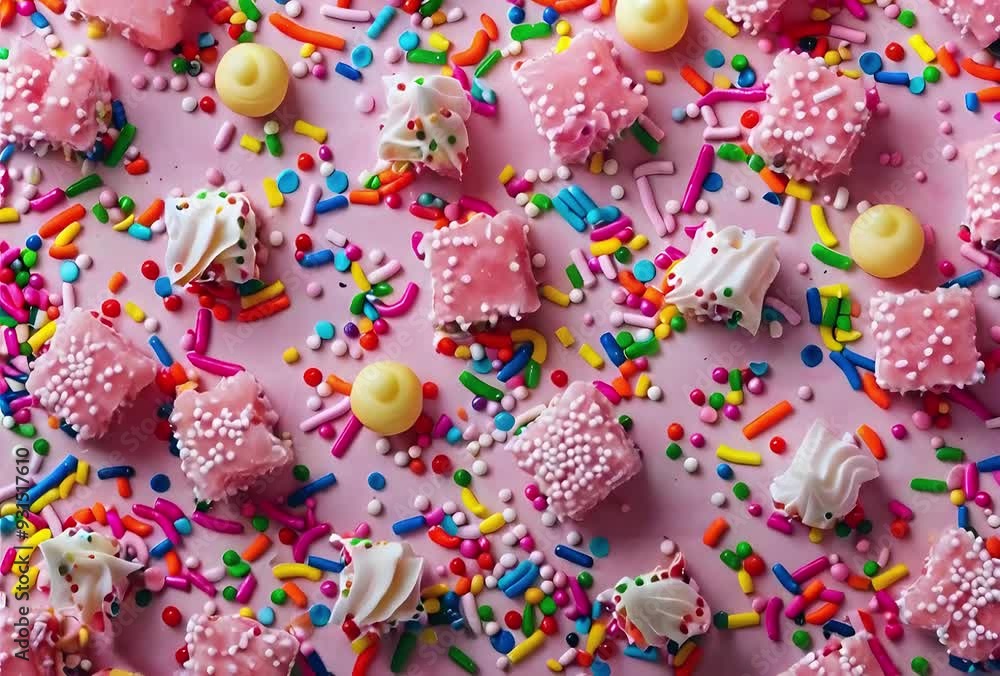 Candy sprinkles isolated on pink background for baking. Candy sprinkles isolated on pink background for baking.