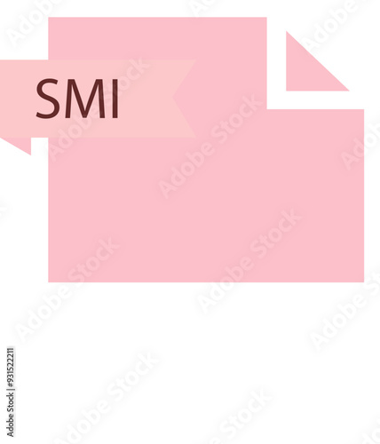 SMI File format icon roe color fill