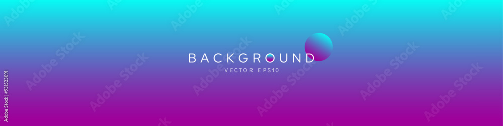 Vibrant gradient background banner with purple and blue color transition, vector design Vibrant gradient background banner with purple and blue color transition, vector design