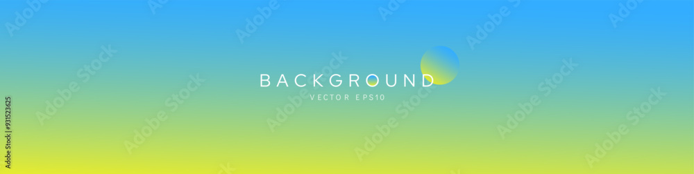 Bright summer color gradient background with light blue green and yellow, vector banner design Bright summer color gradient background with light blue green and yellow, vector banner design