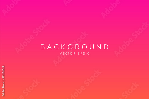Summer orange and neon pink color gradient background, vector design
