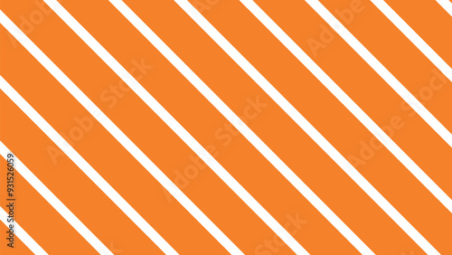 Striped background with stripes. Halloween background. Pattern in Halloween colors. Autumn party. Orange and white colors. Colors are easily edited