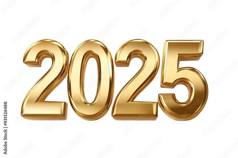 Stylish golden number 2025 representing the upcoming year, perfect for celebrations and future planning themes. Stylish golden number 2025 representing the upcoming year, perfect for celebrations and future planning themes.