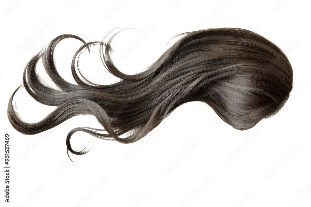 Elegant wig with a contemporary design isolated on a white background, emphasizing its chic and stylish appearance Elegant wig with a contemporary design isolated on a white background, emphasizing its chic and stylish appearance