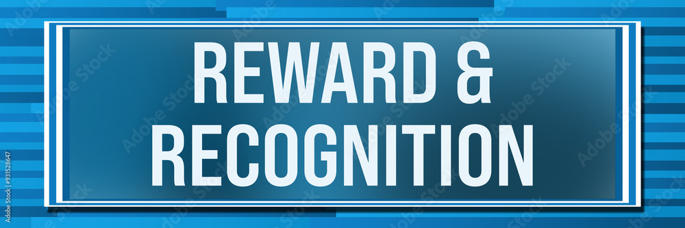 Reward And Recognition Blue Lines Background Gradient Box Text Reward And Recognition Blue Lines Background Gradient Box Text