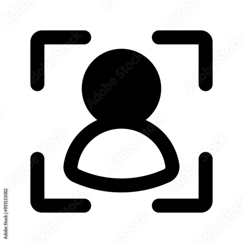 target audience glyph icon