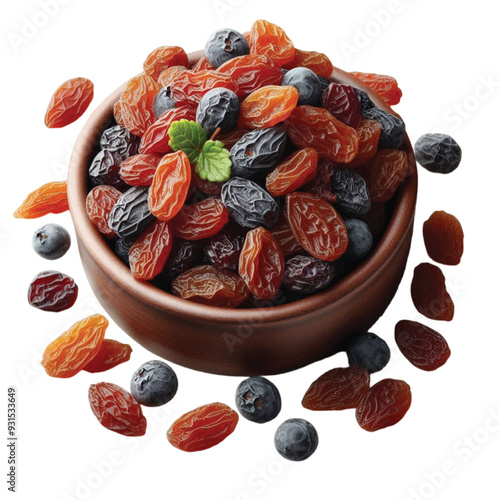 Dry grapes vector