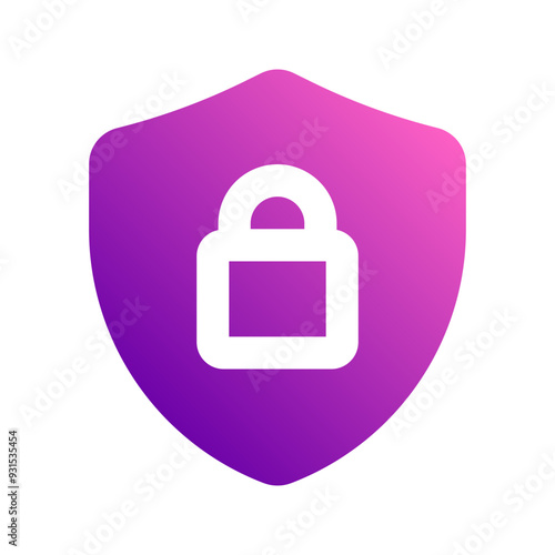 secure data gradient icon