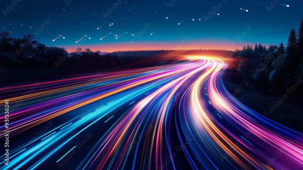 High-speed light trails background, neon fastest glowing light, empty space scene, futuristic sci-fi background, colorful abstract high-speed light trails High-speed light trails background, neon fastest glowing light, empty space scene, futuristic sci-fi background, colorful abstract high-speed light trails