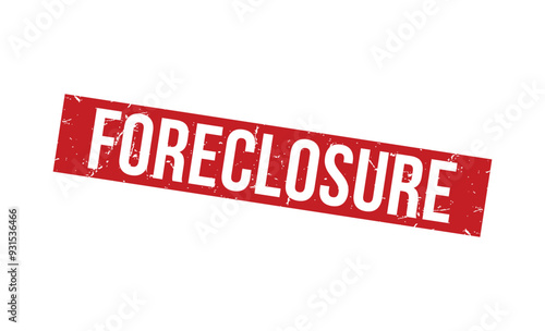 foreclosure rubber stamp vector illustration on white background