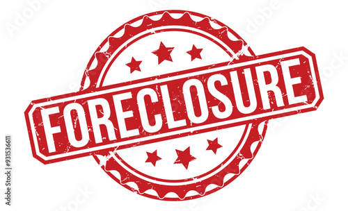 foreclosure Red rubber stamp on white background. foreclosure stamp sign. foreclosure stamp.