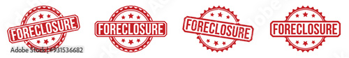 foreclosure Red rubber stamp on white background. foreclosure stamp sign. foreclosure stamp.