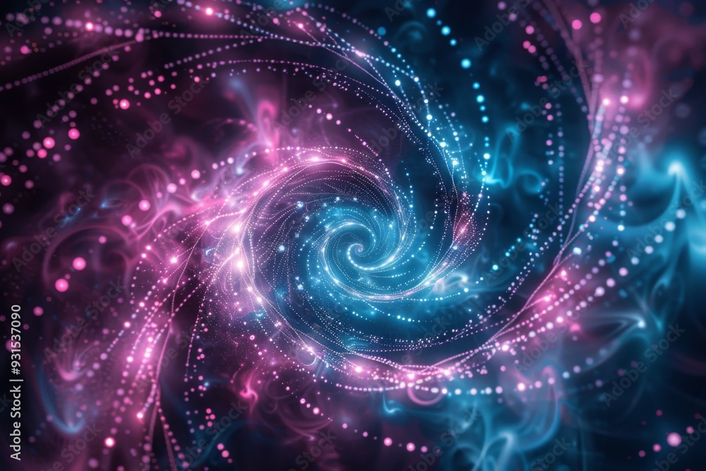 An Abstract Background of Motion and Motions Is Illuminated by Vibrant Blue Cosmic Swirls, Creating a Technological Universe Wallpaper An Abstract Background of Motion and Motions Is Illuminated by Vibrant Blue Cosmic Swirls, Creating a Technological Universe Wallpaper