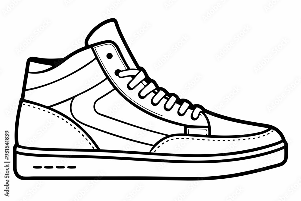 sketch line art, shoes icon, boots icon line art vector sketch line art, shoes icon, boots icon line art vector