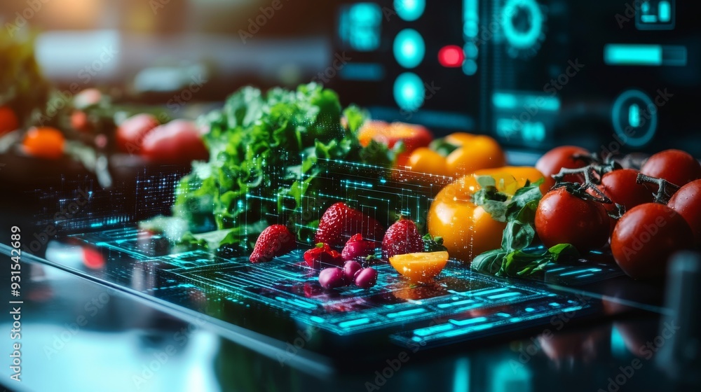 © DarkinStudio - Futuristic AI-Driven Personalized Diet Plans: A digital platform that provides personalized diet recommendations based on AI analysis of health data.