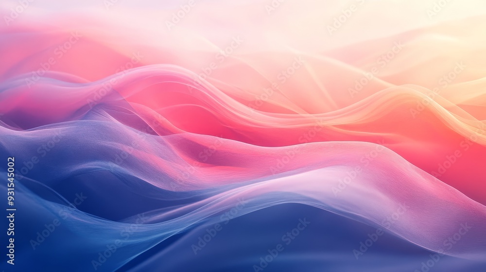 Fototapeta premium A simple and elegant background with smooth gradients and clean lines. Very suitable for modern design projects, creating exquisite and elegant aesthetic effects, emphasizing delicate beauty.