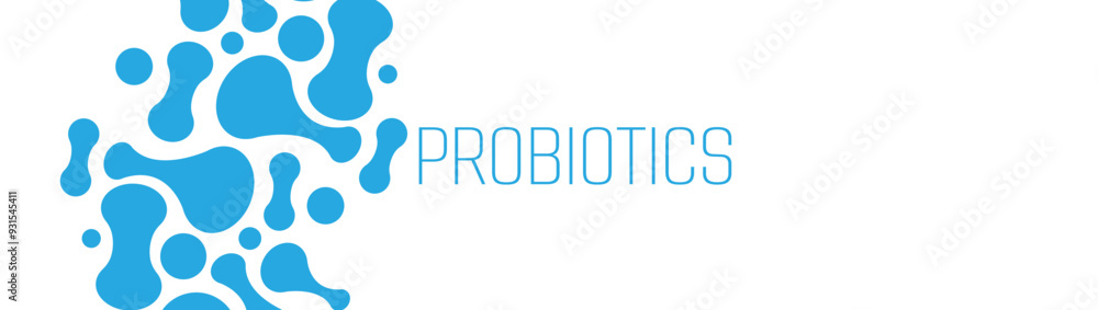probiotics text healthy lifestyle sign probiotics text healthy lifestyle sign
