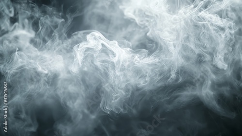 High quality smoke background, rotating white and gray smoke patterns, ultra-high resolution, creating a soft and realistic atmosphere effect. Very suitable for professional visual design.