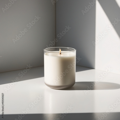 Blank Candle Jar Mockup for Custom Fragrance or Brand Logo Display