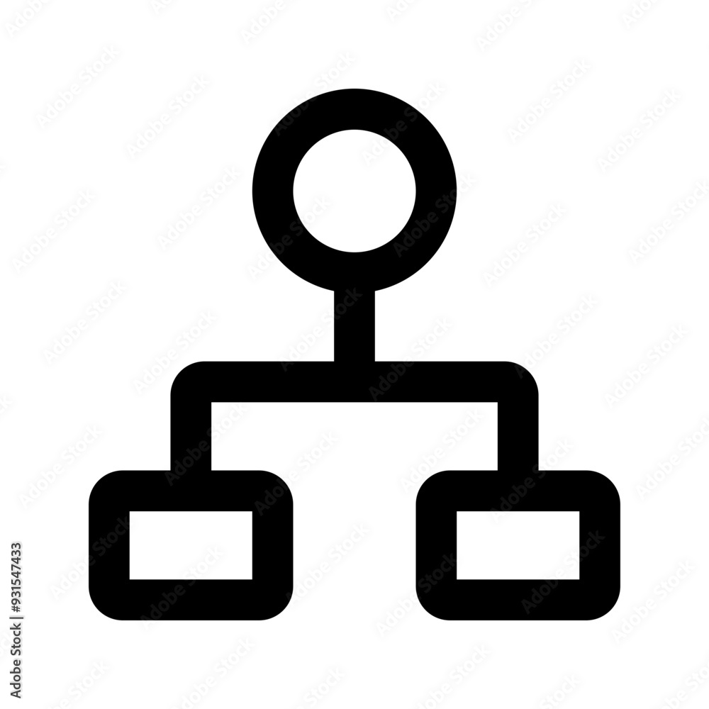 flowchart line icon flowchart line icon
