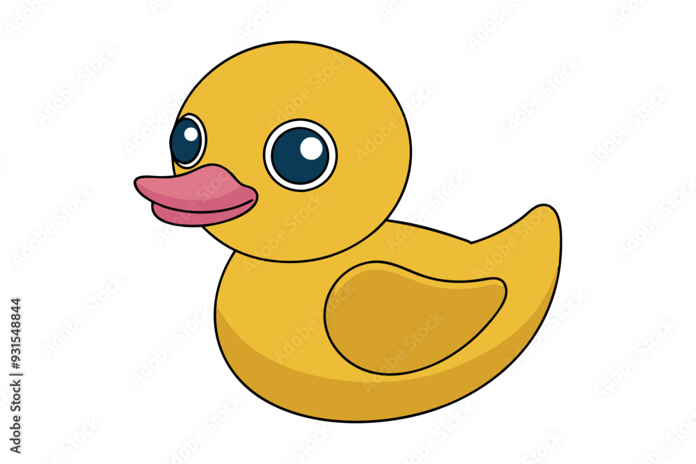Duck Vector Illustration | Linocut, Kawaii, Cartoon, Clipart, Line Art Design. Duck Vector Illustration | Linocut, Kawaii, Cartoon, Clipart, Line Art Design.