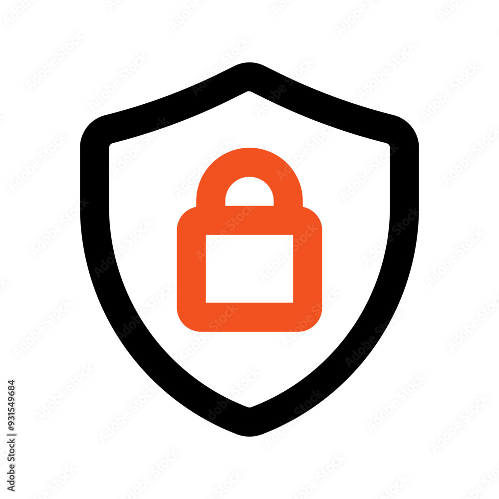 secure data line color icon secure data line color icon