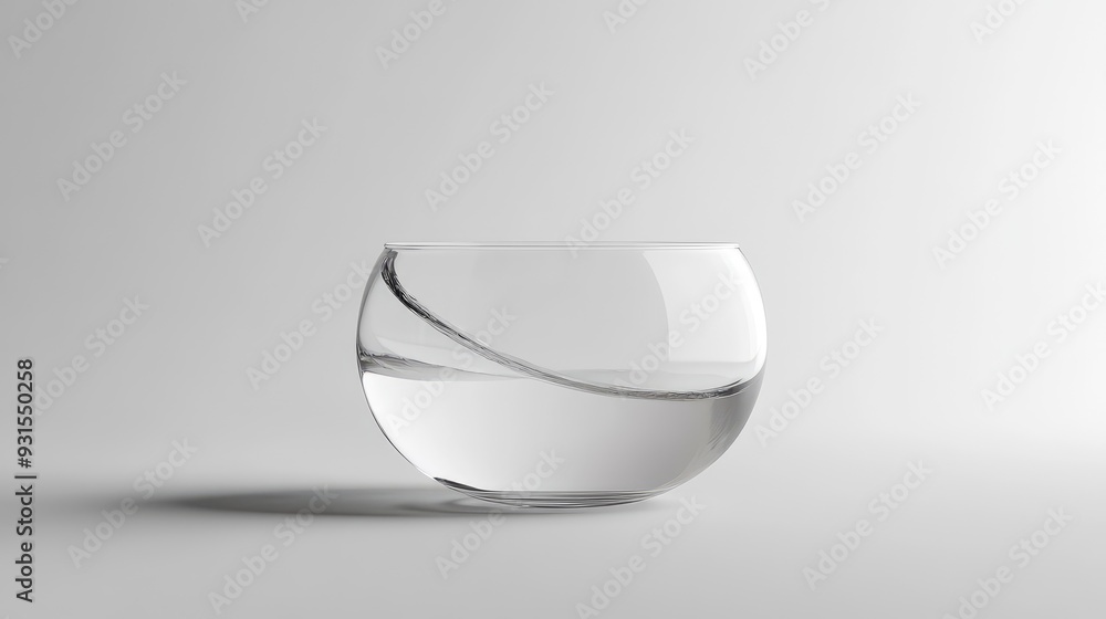 A clear, white glass object on a white background, emphasizing the sense of purity and transparency in design. A clear, white glass object on a white background, emphasizing the sense of purity and transparency in design.