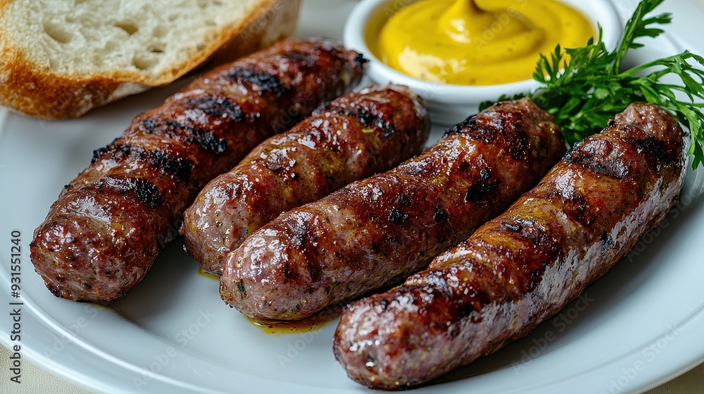 Juicy and perfectly grilled sausages Juicy and perfectly grilled sausages