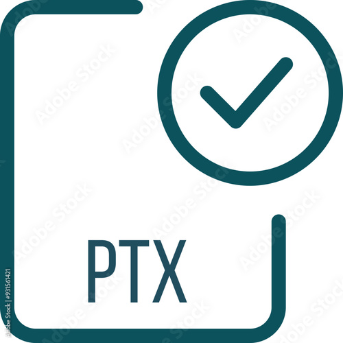 PTX File icon with checked mark