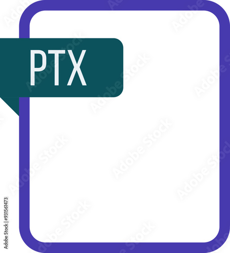 PTX File rectangular icon