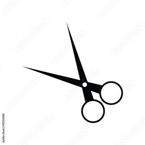 Scissor icon isolated on white background. Vector illustration