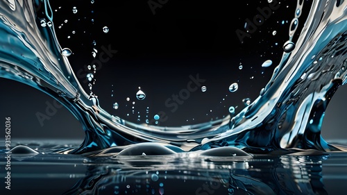 water drops on glass