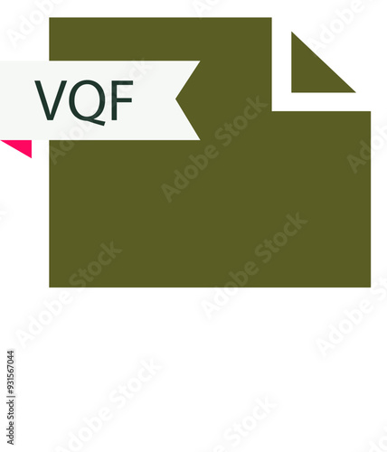 VQF File format icon roe color fill