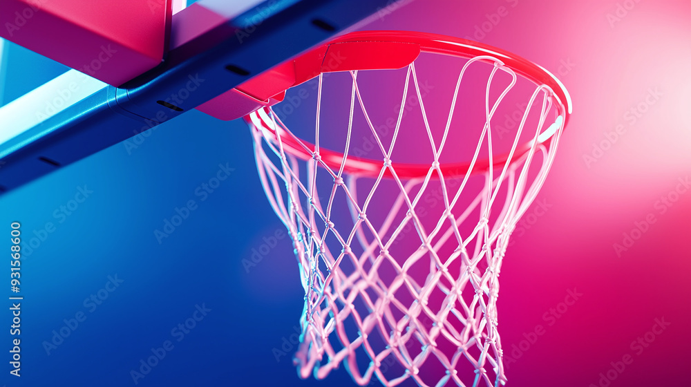close-up of a basketball hoop with the ball just about to go through the net close-up of a basketball hoop with the ball just about to go through the net