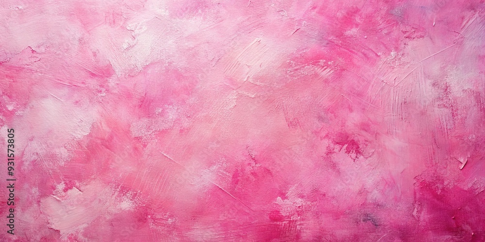 Fototapeta premium Abstract pink textured background created with oil painting technique, oil painting, abstract, pink, textured, background
